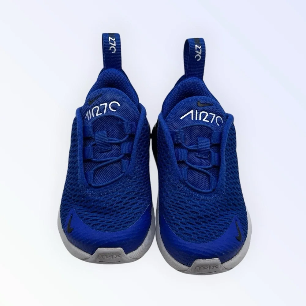 Nike Air Max 270 Toddler 5C Casual Shoes Racer Blue/White/Black DD1646 415